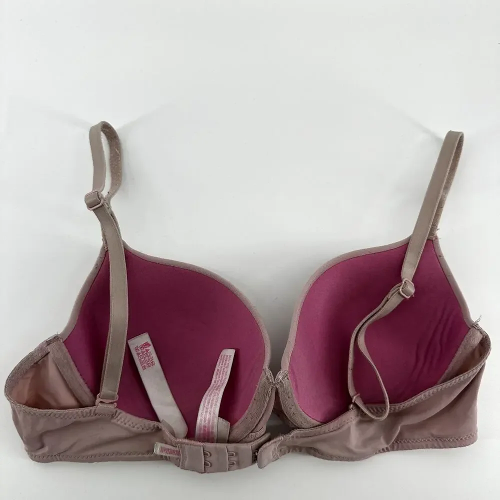 PINK Victoria's Secret Wear Everywhere Lightly Lined Bra Underwired Pink 32C